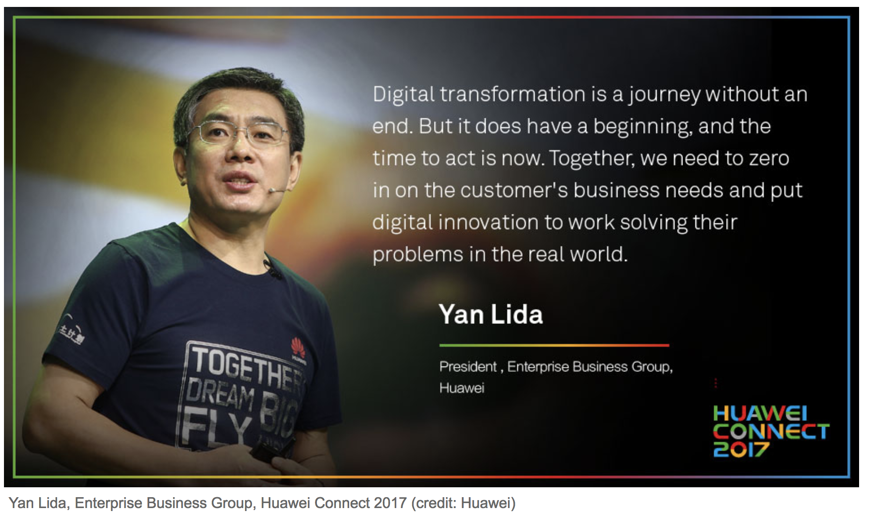 Yan Lida, Enterprise Business Group, Huawei